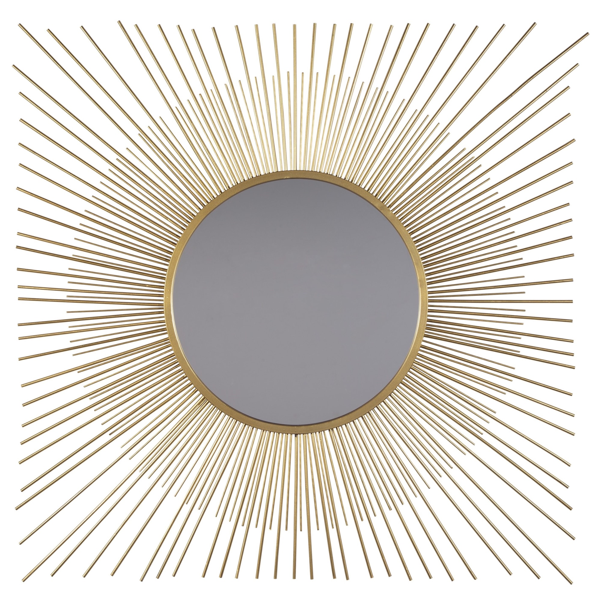 Ashley Signature Design Accent Mirrors A8010124 Elspeth Gold Finish Accent Mirror Dunk